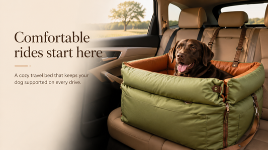 PurrLoop DriveLounge™ Premium Dog Car Seat
